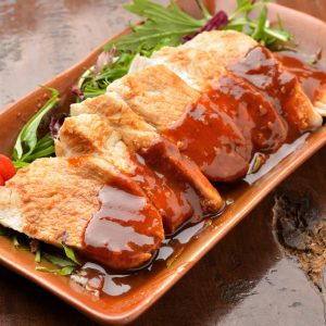 Japanese-style chicken char siu