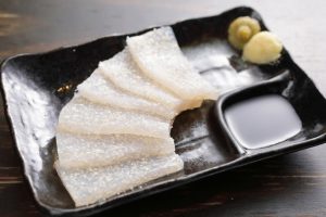 Konnyaku roe sashimi