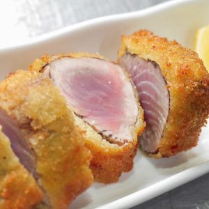 Rare bonito cutlet