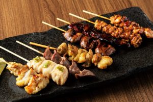 8 skewers of yakitori