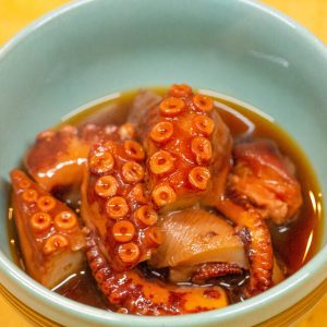 Softly boiled octopus