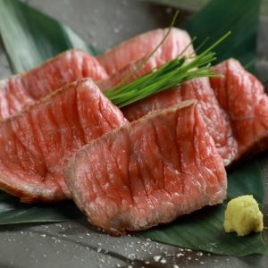 Seared Japanese black beef