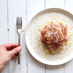 Raw ham peperoncino